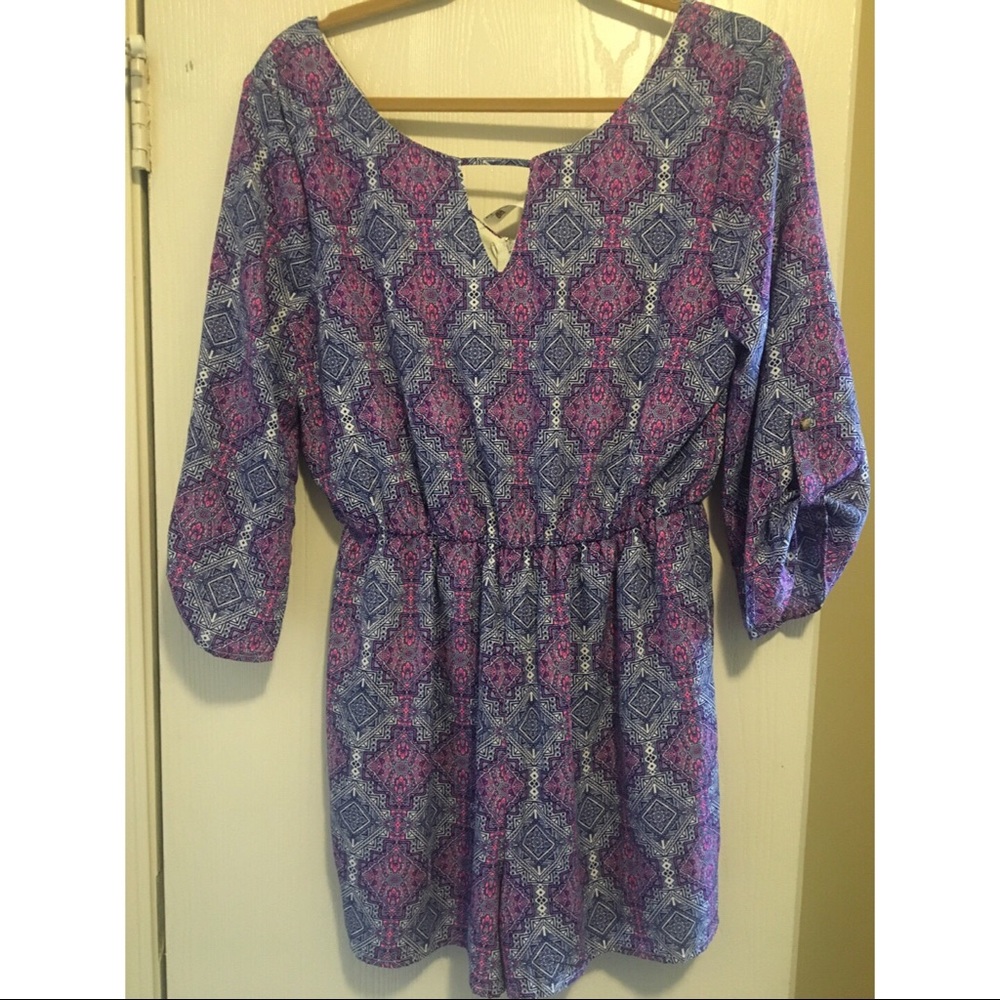 Pink and Purple Romper